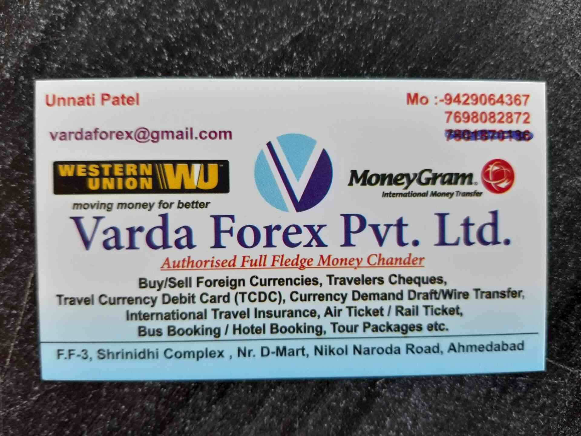 Varda Forex Pvt Ltd Reviews Nikol Gam Ahmedabad 2 Ratings Justdial - 