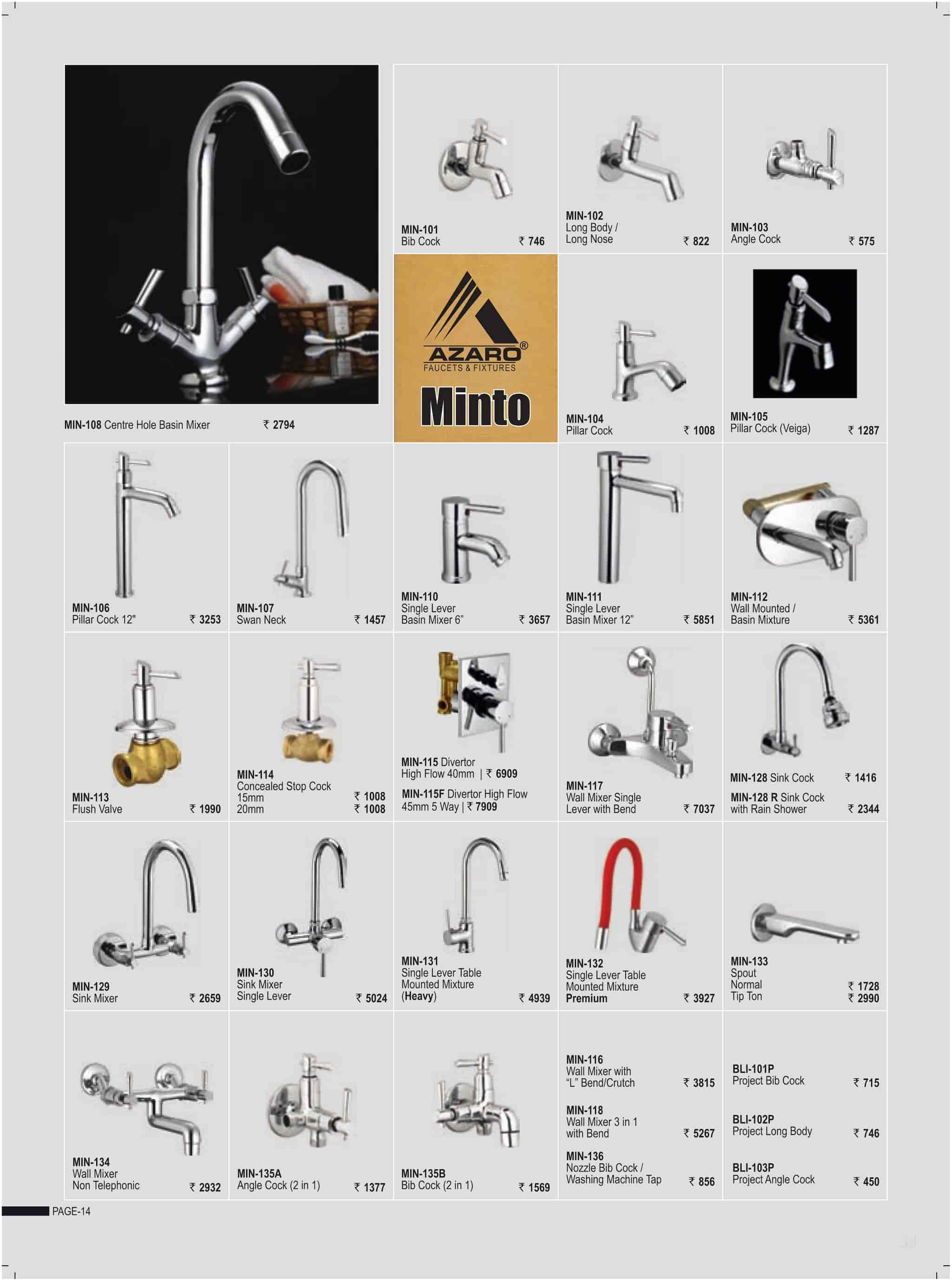 Catalogue Azaro Bath Fitting in Jhilmil Industrial Area Delhi