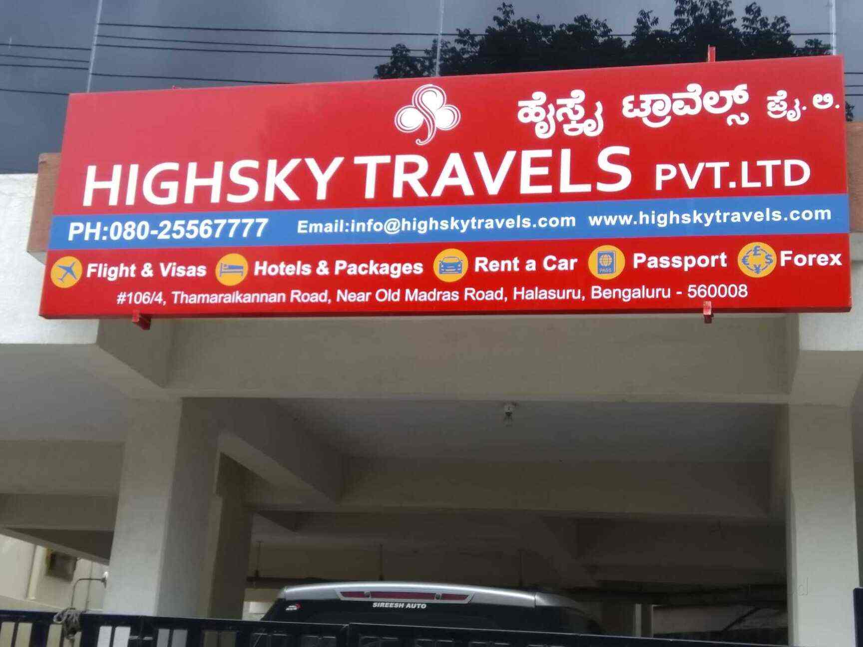 Highsky Travels Pvt Ltd Ulsoor Travel Agents In Bangalore Justdial - 
