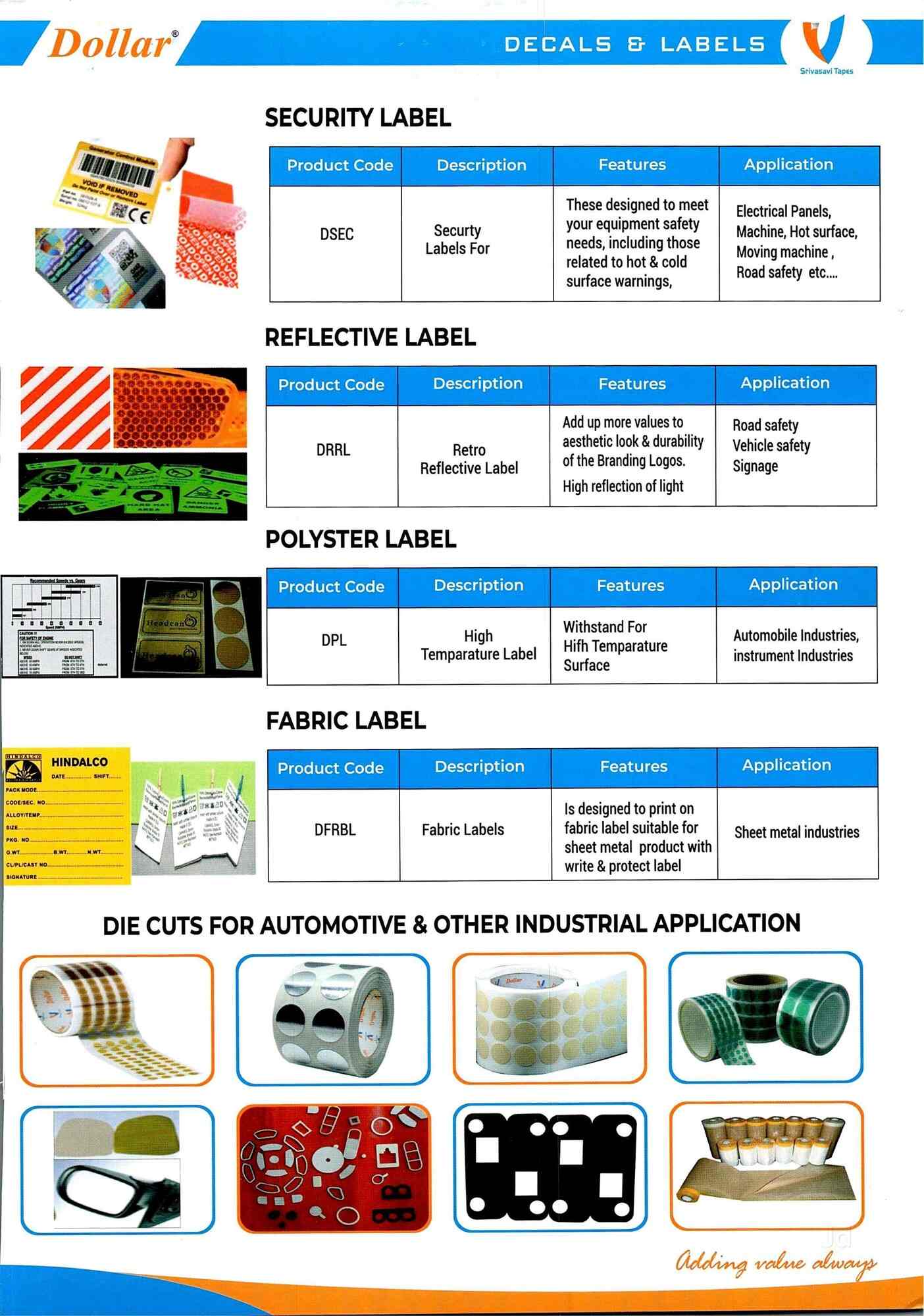 Srivasavi Adhesive Tapes Ltd (Head Office) in Sahakara Nagar,Bangalore Best Adhesive Tape