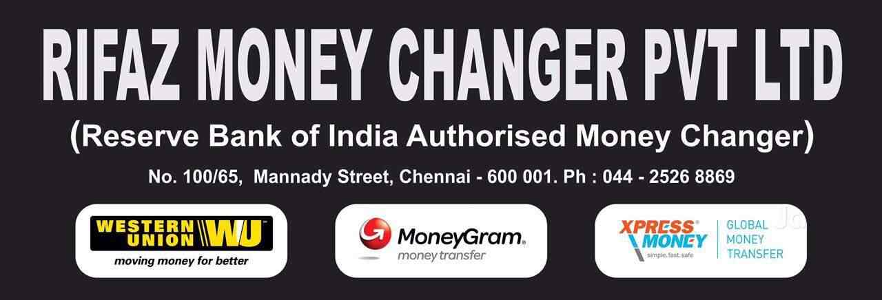 Rifaz Money Changer Pvt Ltd Parrys Foreign Exchange Agents !   In - 