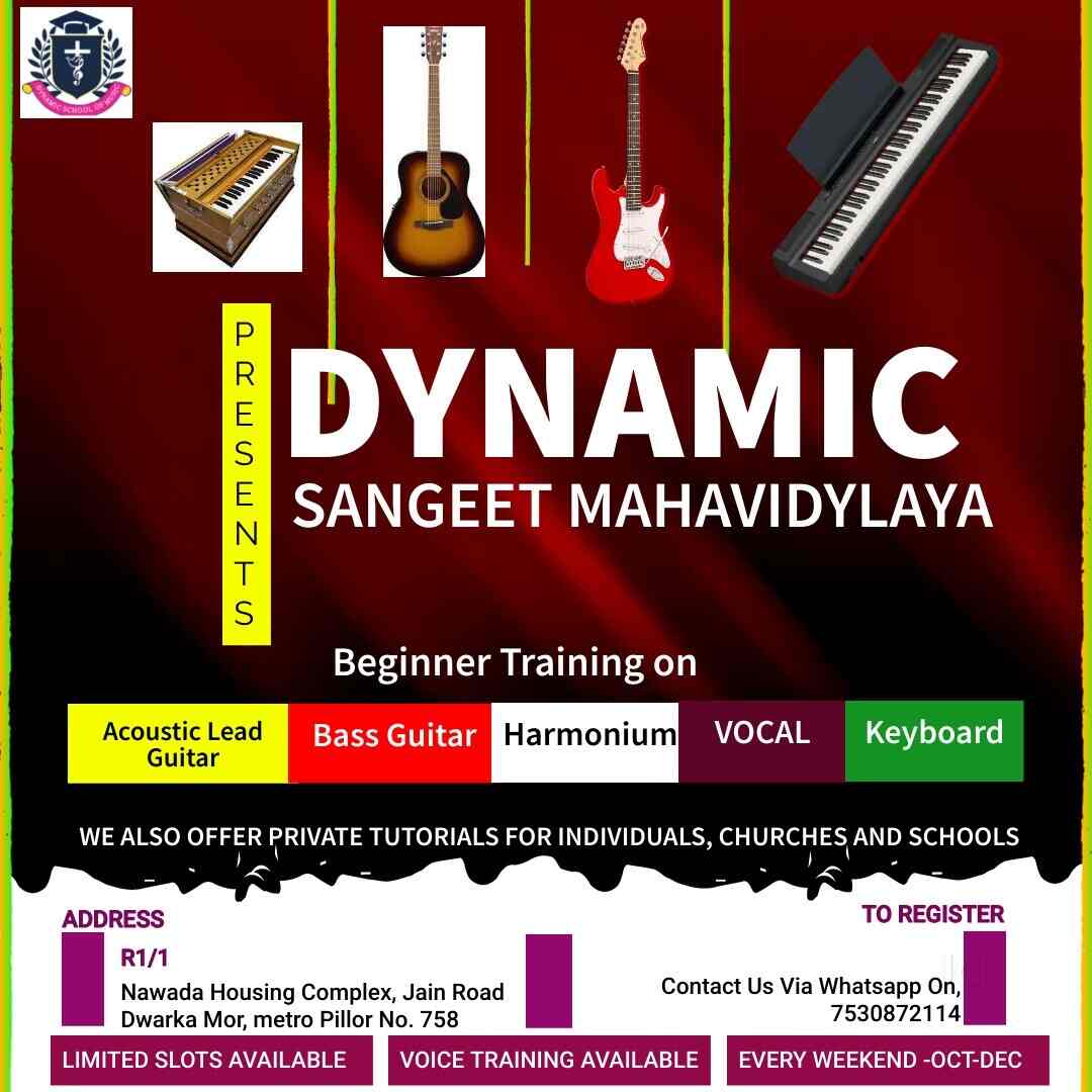 Dynamic Sangeet Mahavidyalaya in Dwarka More,Delhi Best Music Classes