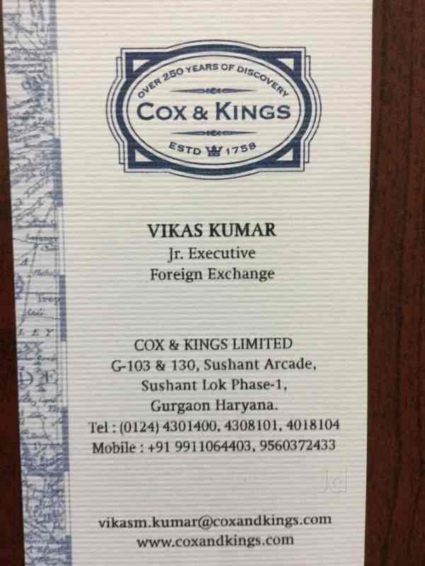 Cox Kings Ltd Sushant Lok Phase 1 Travel Agents In Gurgaon - 