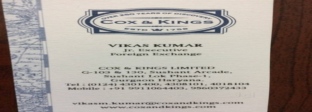 Cox Kings Ltd Sushant Lok Phase 1 Travel Agents In Gurgaon | Cox and kings forex gurgaon Cox Kings Ltd Sushant Lok Phase 1 Travel Agents In Gurgaon -