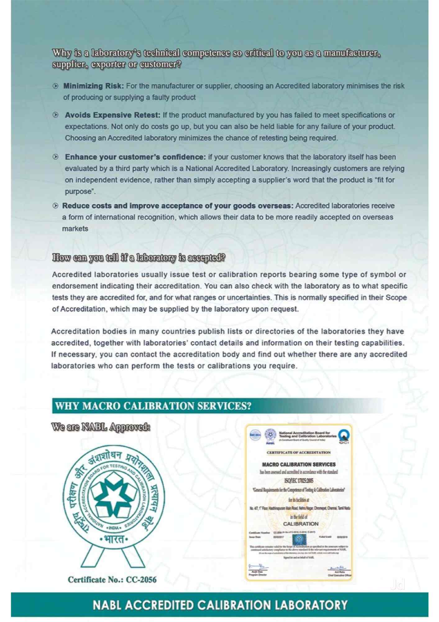 Macro Calibration Services Pvt Ltd in Warasiguda,Hyderabad Best