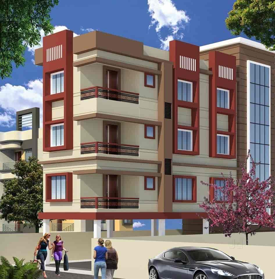 Building Elevation Designs Part - 37: 3D Building Elevation Design - 3d Buildings Elevation Designs And Plans Photos, Suchitra Junction, ...