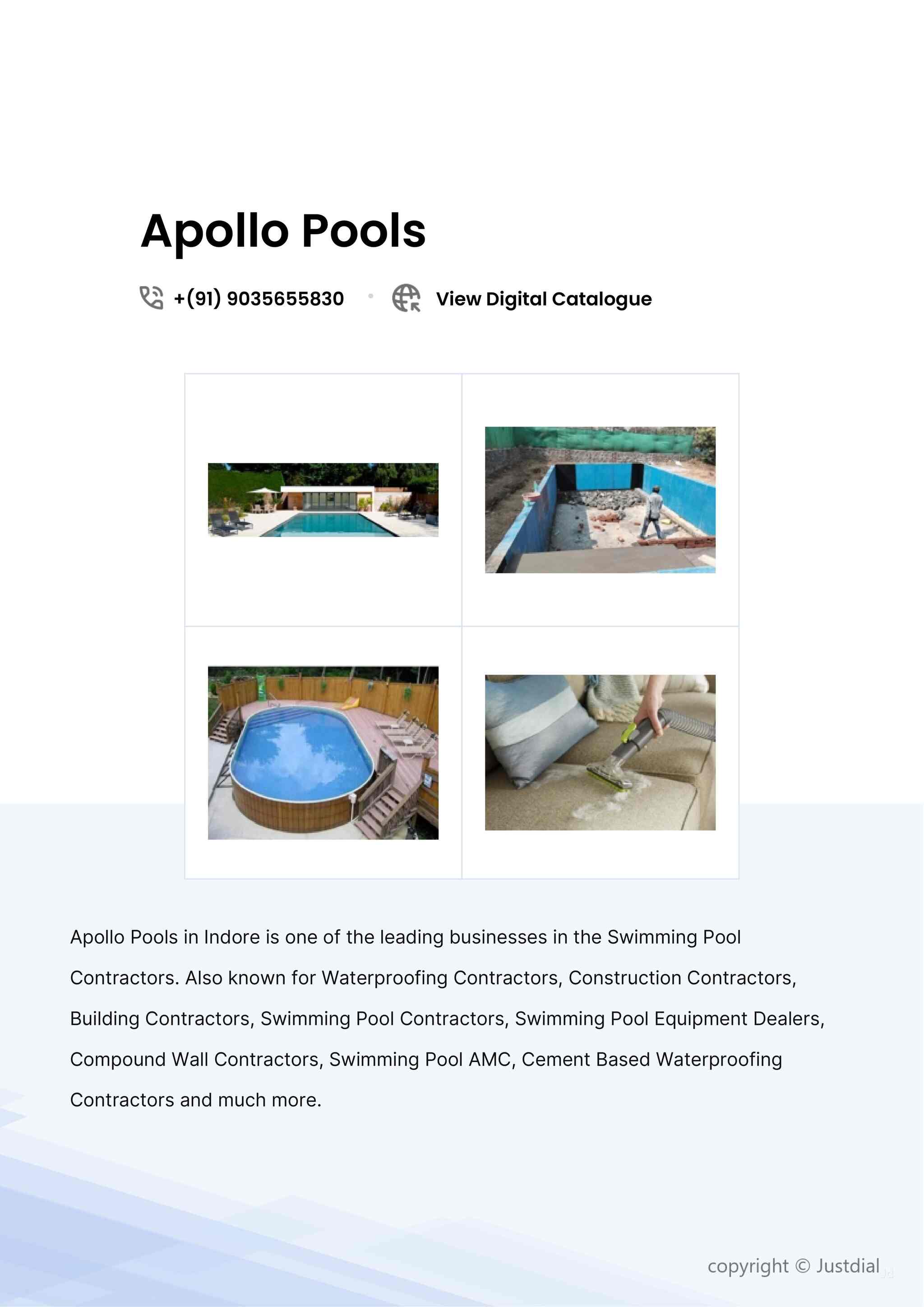Apollo Pools in Dewas Naka Indore,Indore Best Swimming Pool