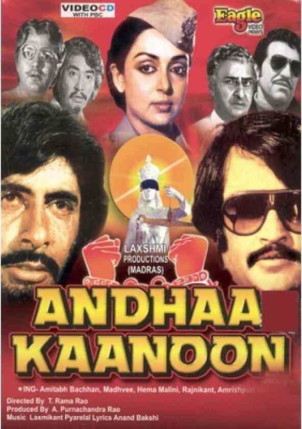 banner for andha kanoon old hindi movie