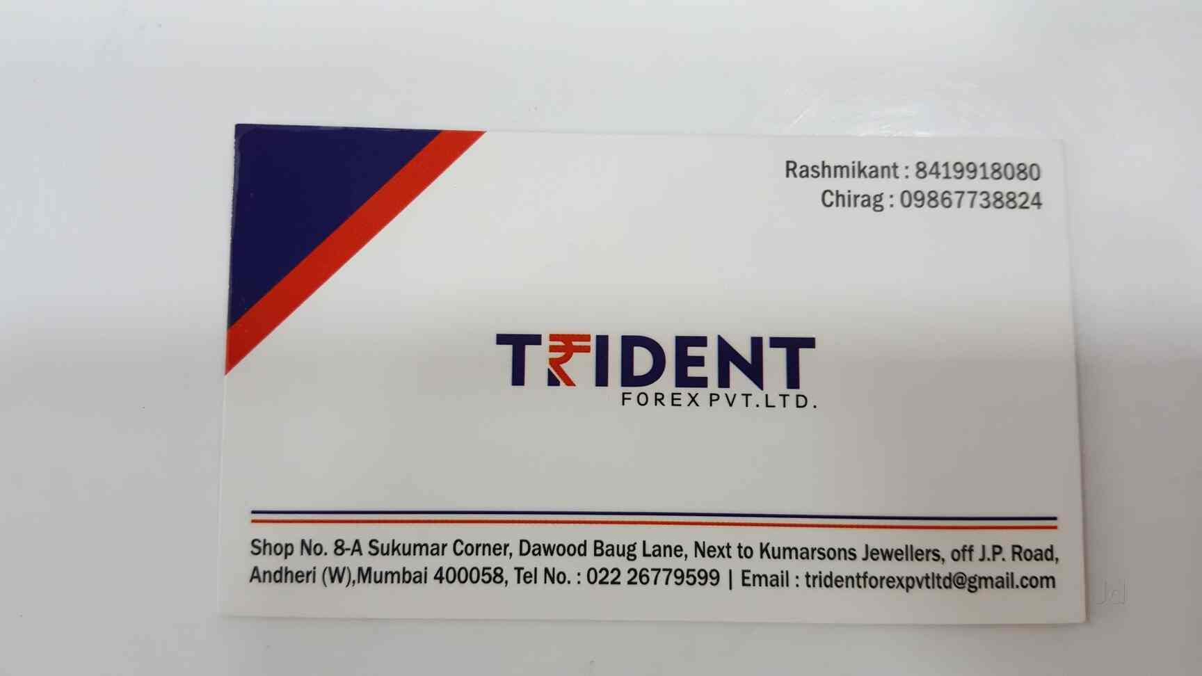 Trident Forex Pvt Ltd Andheri West Foreign Exchange Agents In - 
