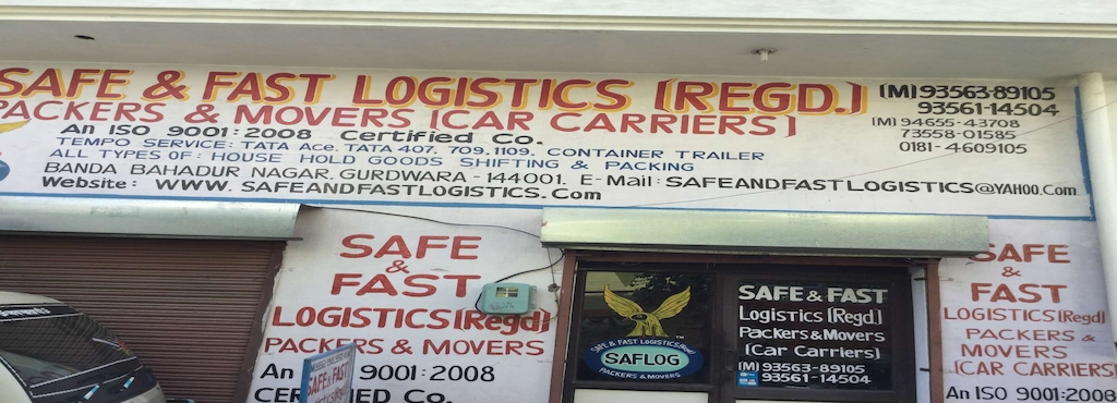 Safe Fast Logistics Packers Movers Regd Transporters In Safe Fast Logistics Packers Movers Regd