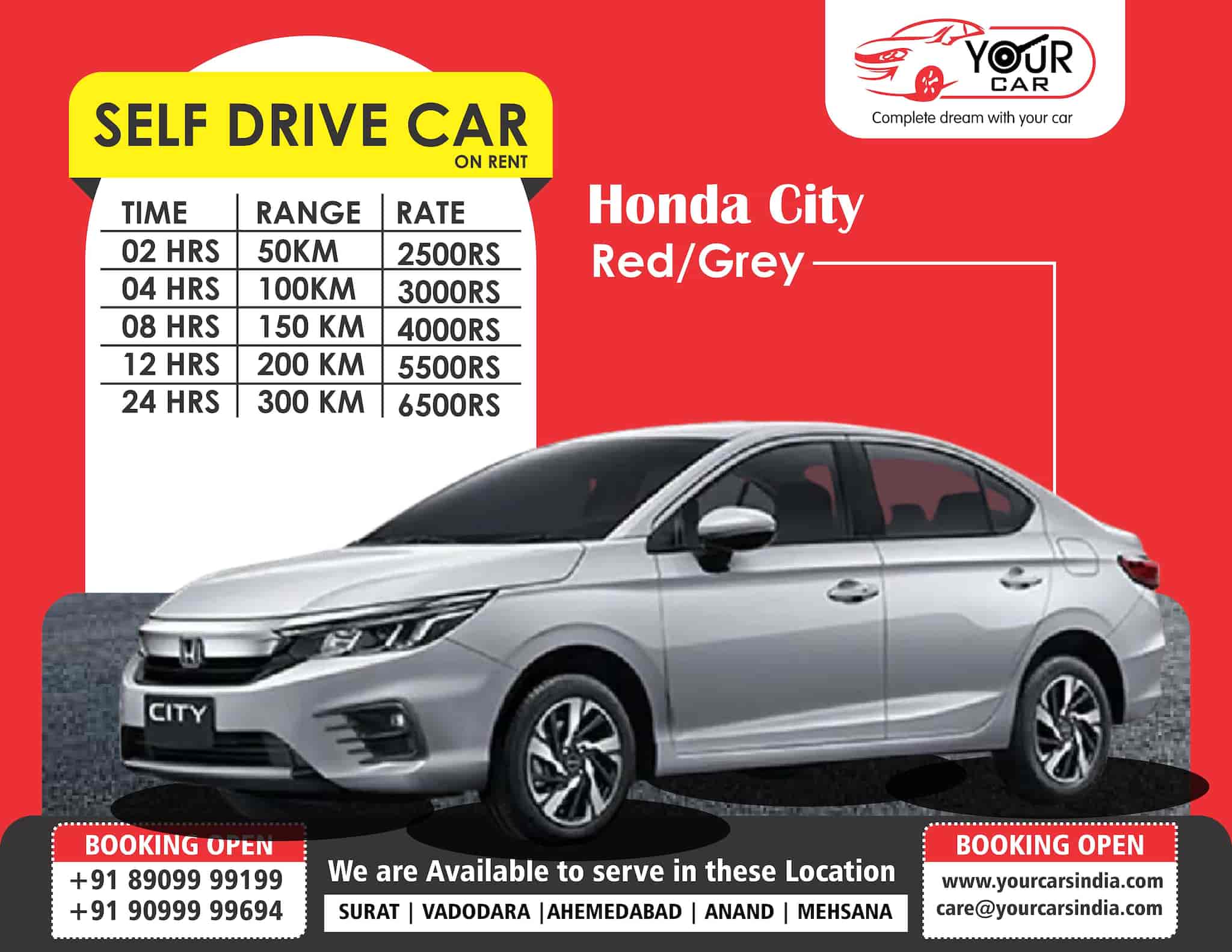 Your Car Private Limited in Karelibaug,Vadodara Best Car Rental in