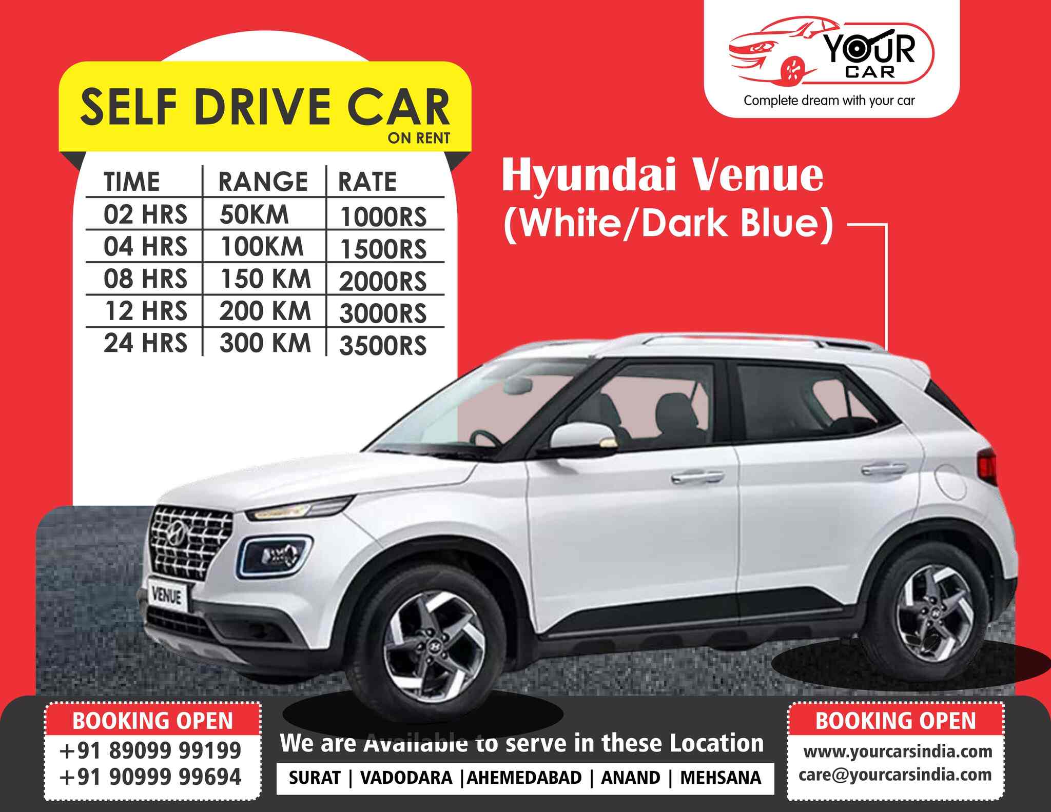 Your Car Private Limited in Karelibaug,Vadodara Best Car Rental in Vadodara Justdial