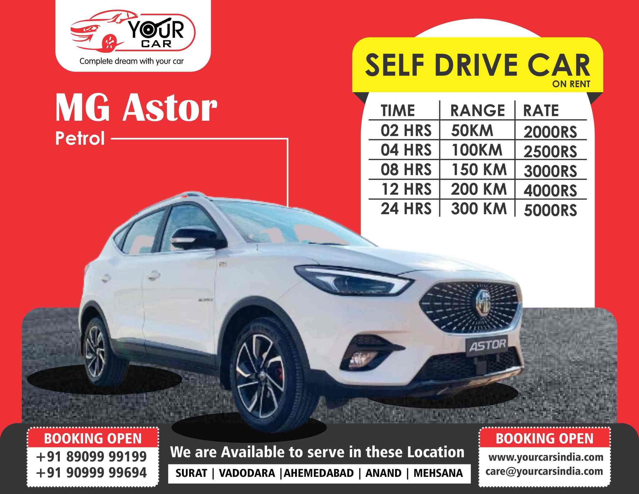 Your Car Private Limited in Karelibaug,Vadodara Best Car Rental in Vadodara Justdial