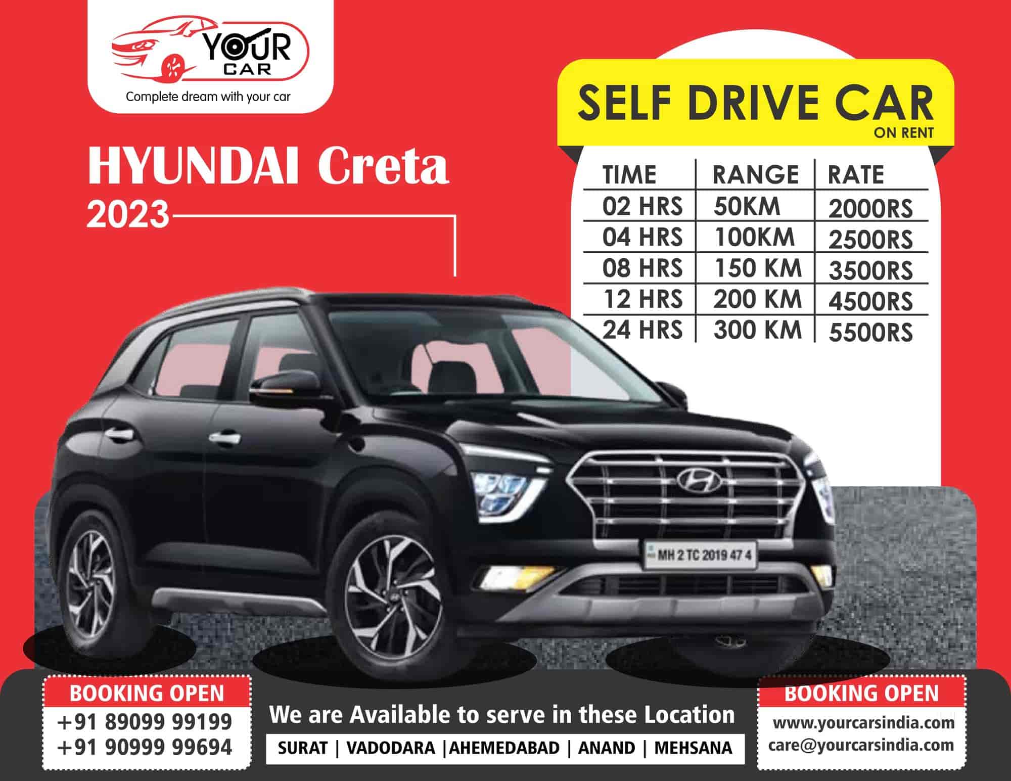 Your Car Private Limited in Karelibaug,Vadodara Best Car Rental in