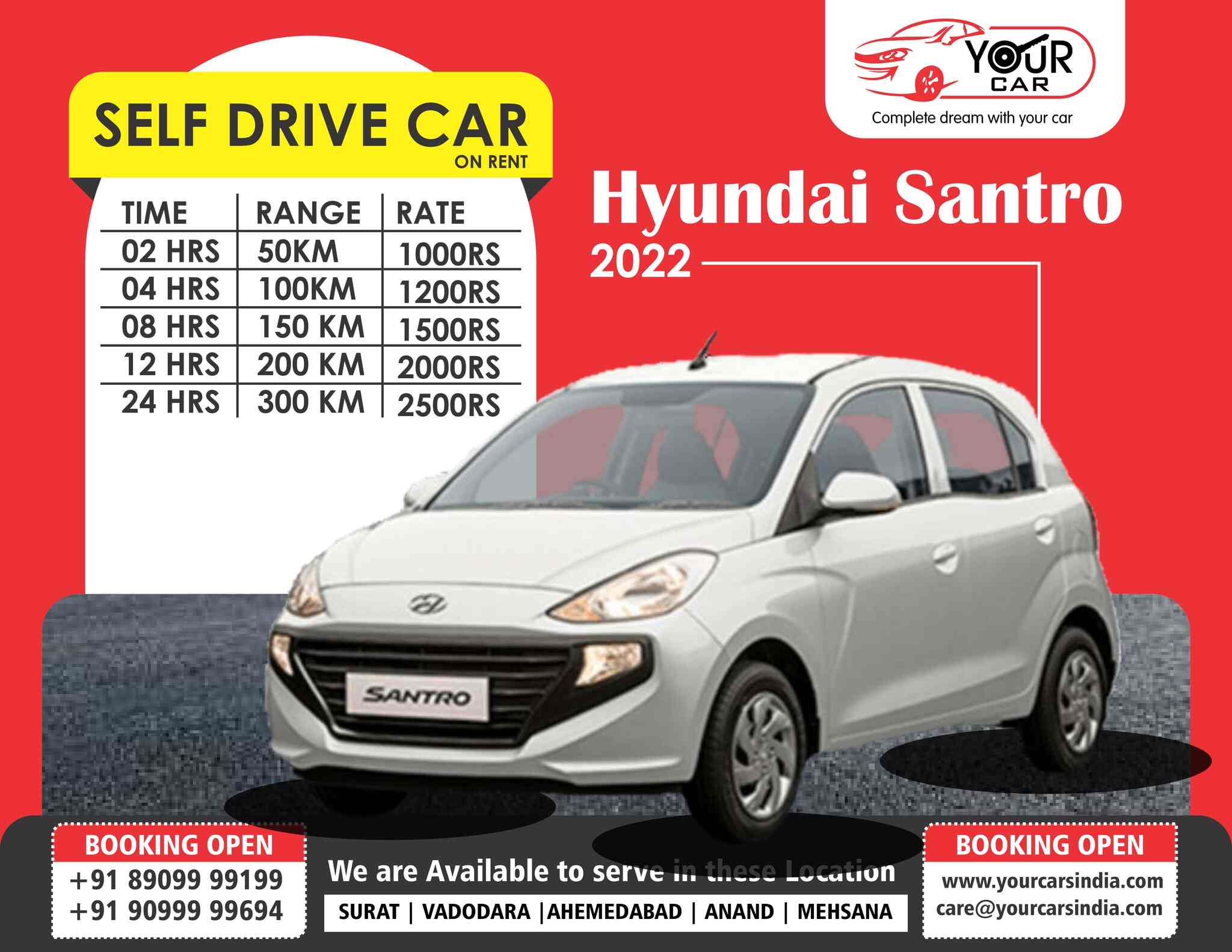 Your Car Private Limited in Karelibaug,Vadodara Best Car Rental in Vadodara Justdial