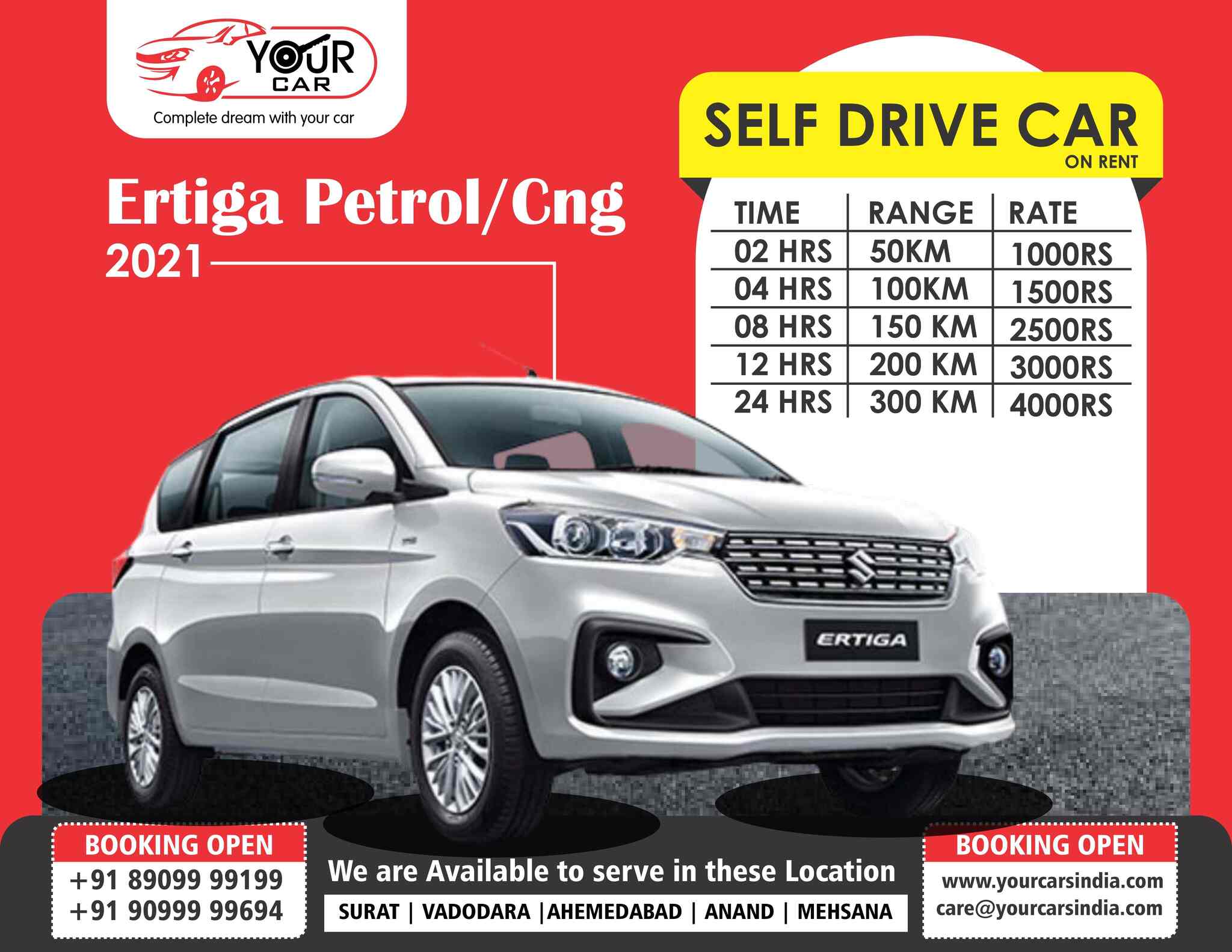 Your Car Private Limited in Karelibaug,Vadodara Best Car Rental in Vadodara Justdial