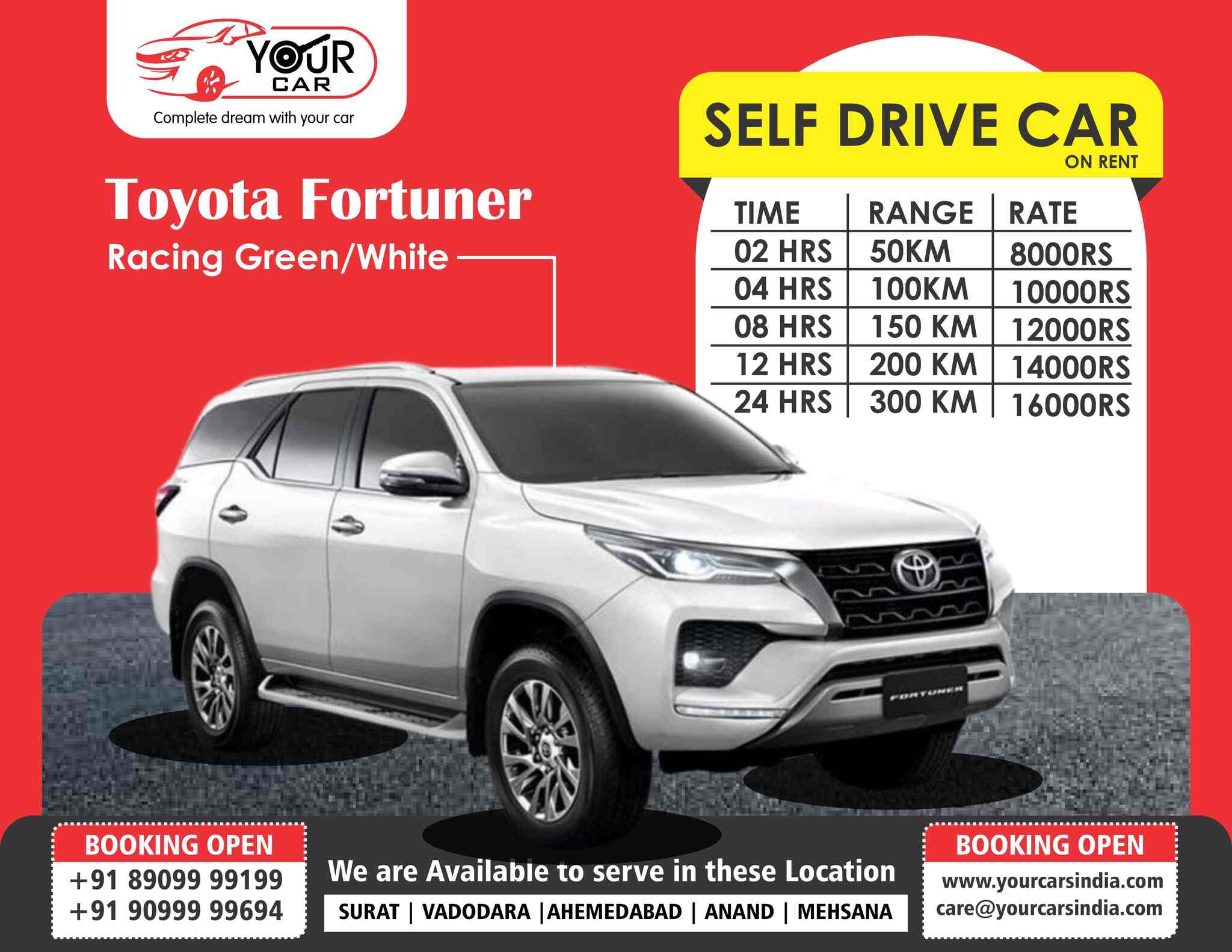 Your Car Private Limited in Karelibaug,Vadodara Best Car Rental in Vadodara Justdial