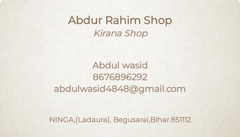Abdur Rahim Shop in Barauni,Begusarai - Best General Stores near me in ...
