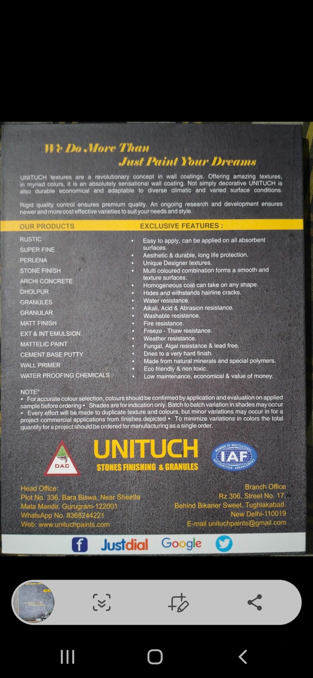 Unitouch Logo Unitouch Paints in Gurgaon Sector 6, Gurgaon - Best Texture Paint ...