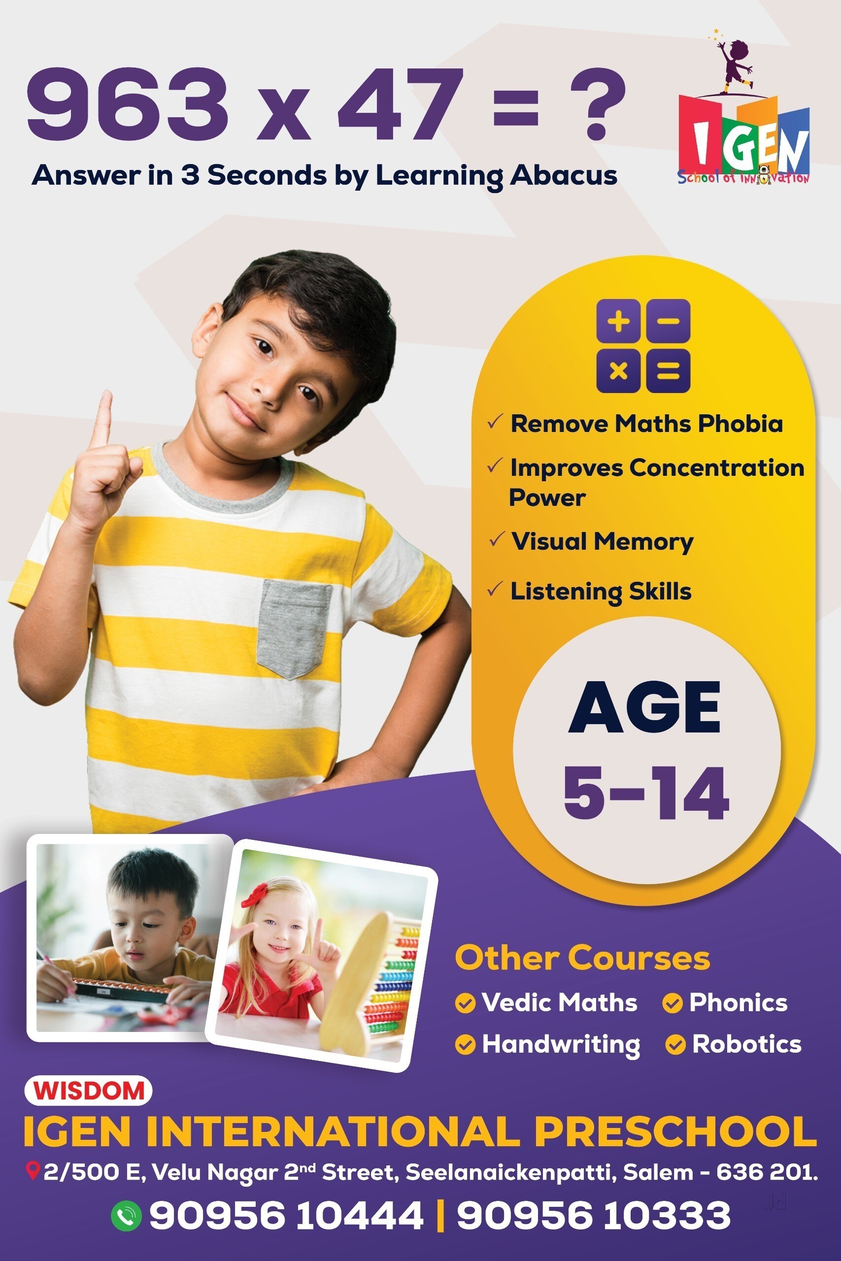 Igen International Preschool in Seelanaickenpatti,Salem - Best ...