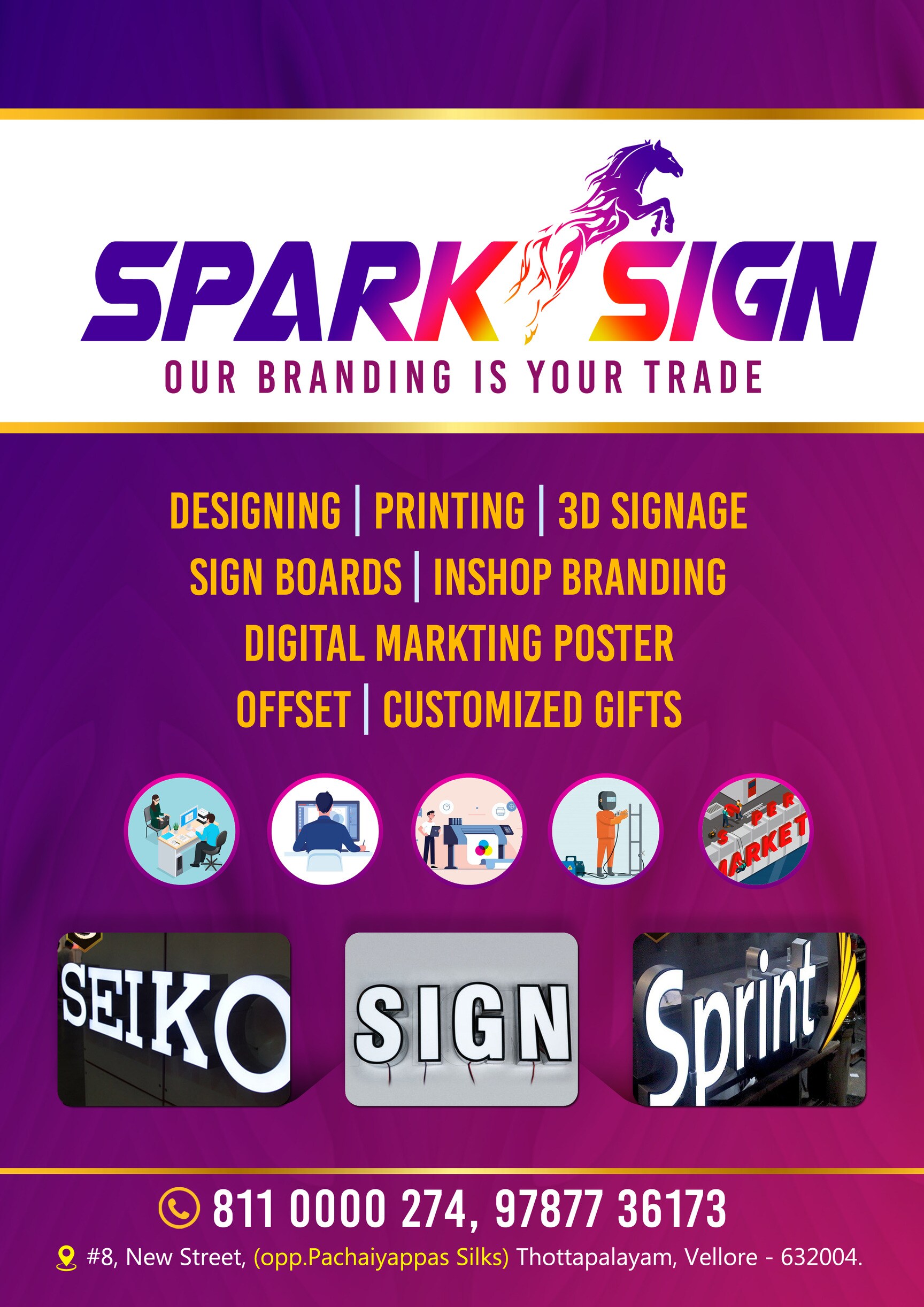 Spark Sign in Thottapalayam, Vellore - Best Advertising Agencies in ...